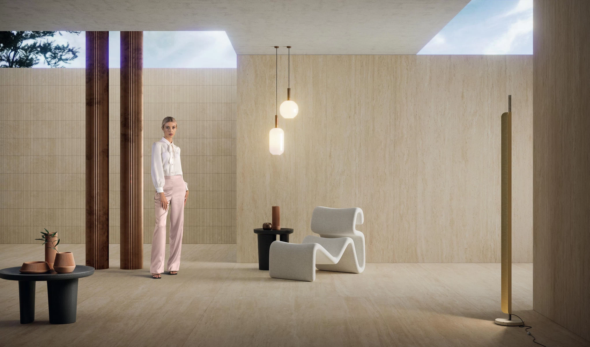 Plăci ceramice din porțelan, Marvel Travertine, Porcelain Tiles