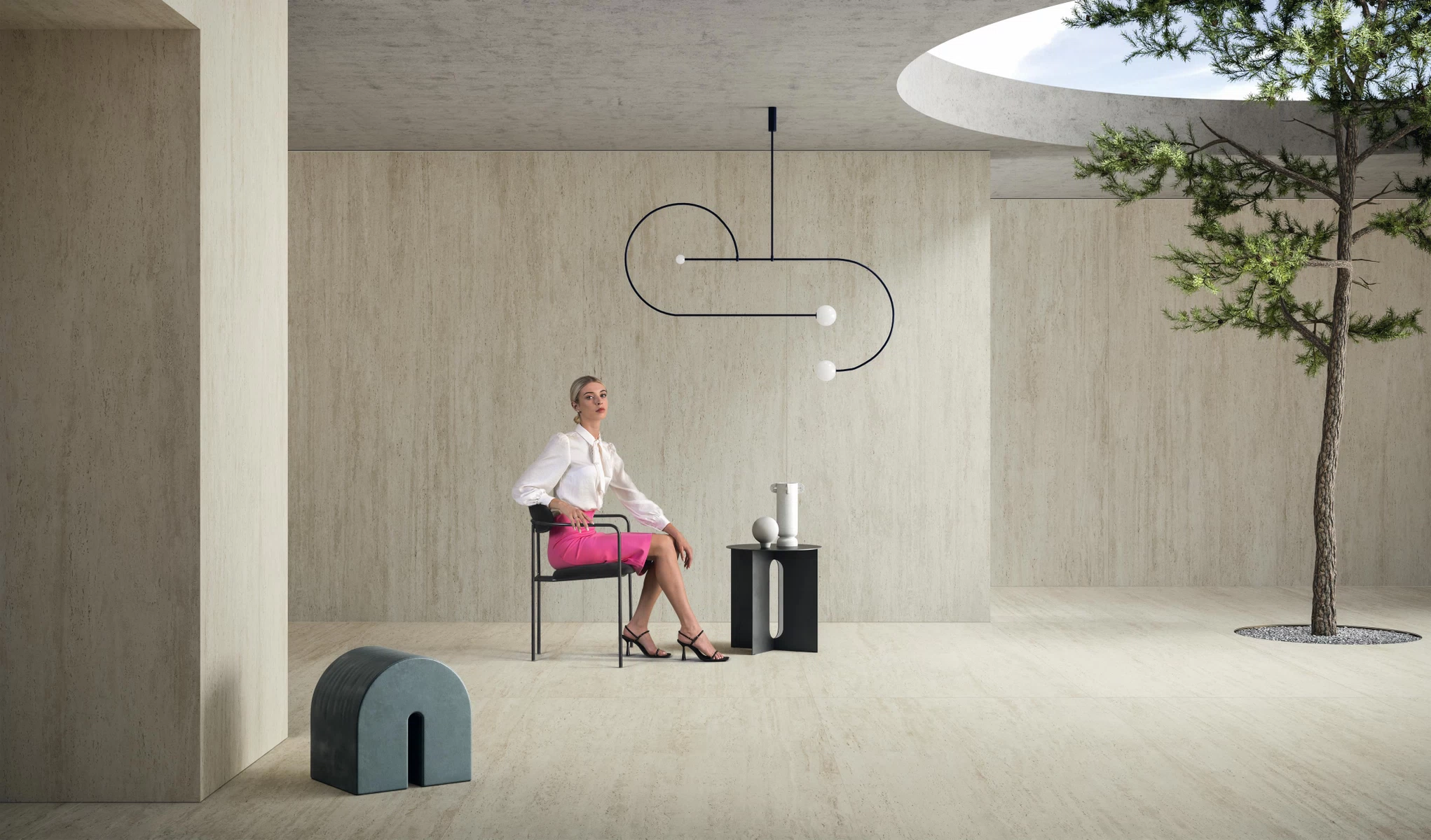 Plăci ceramice din porțelan, Marvel Travertine, XL
