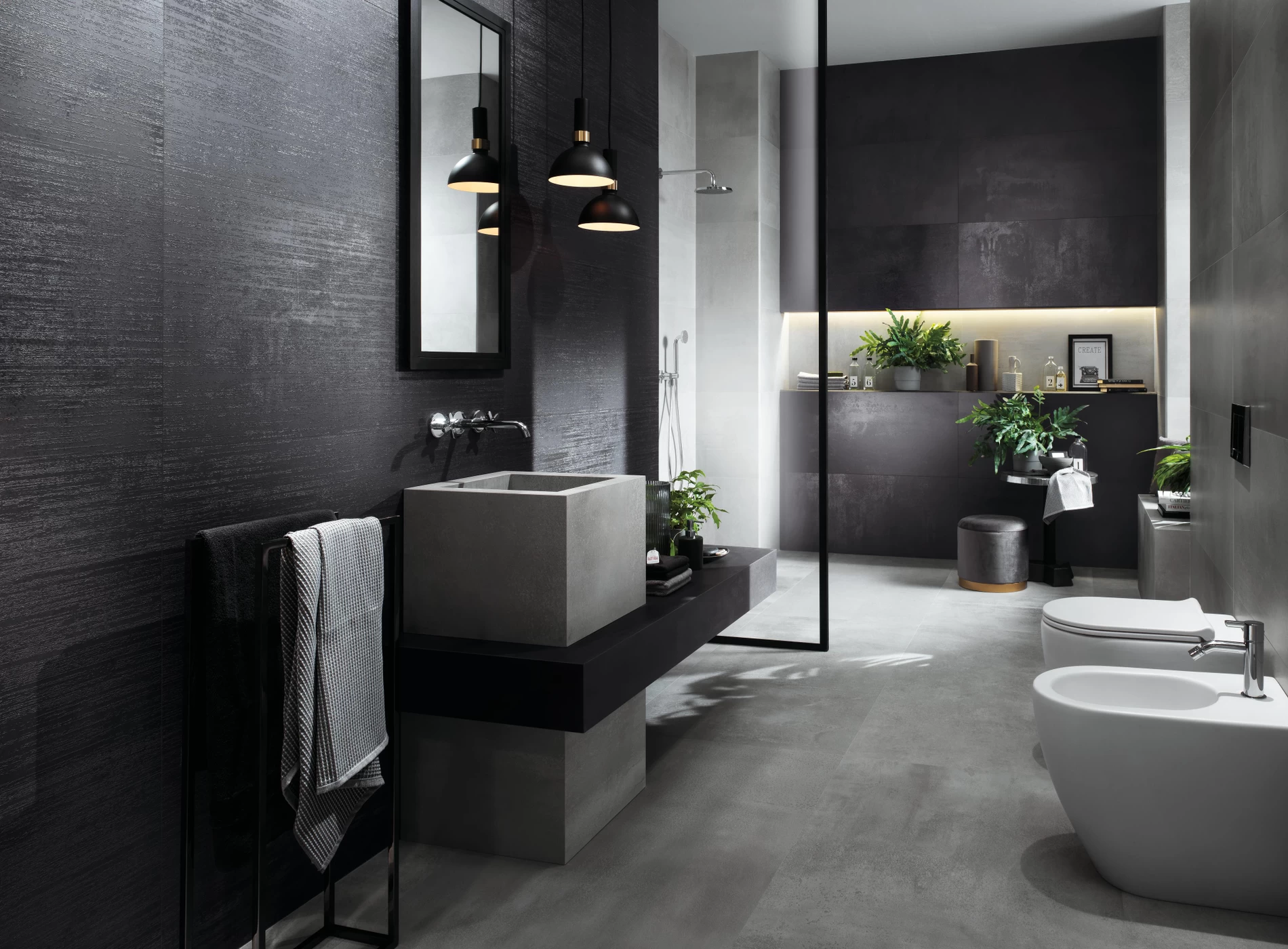 Plăci ceramice din porțelan cu aspect metalic, Blaze,  XL