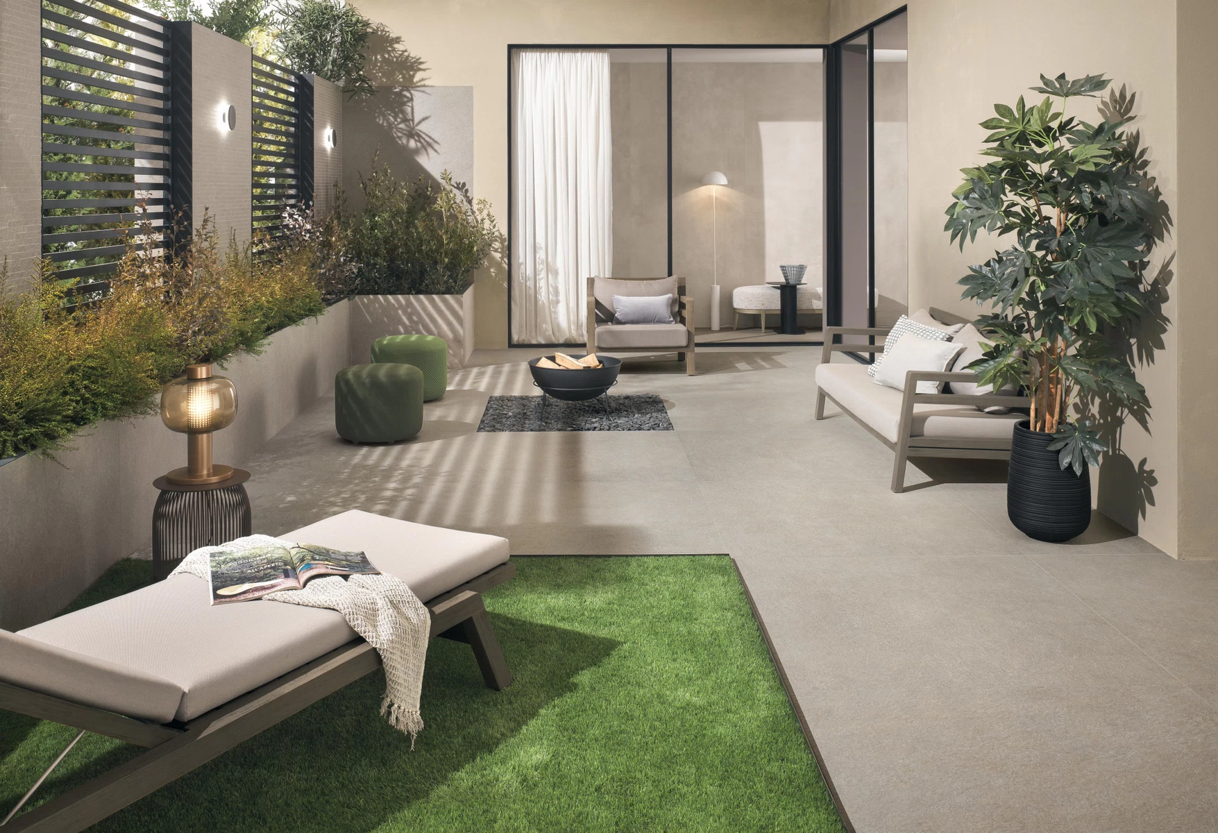 Plăci ceramice din porțelan cu aspect de piatră, Boost Mineral, Outdoor