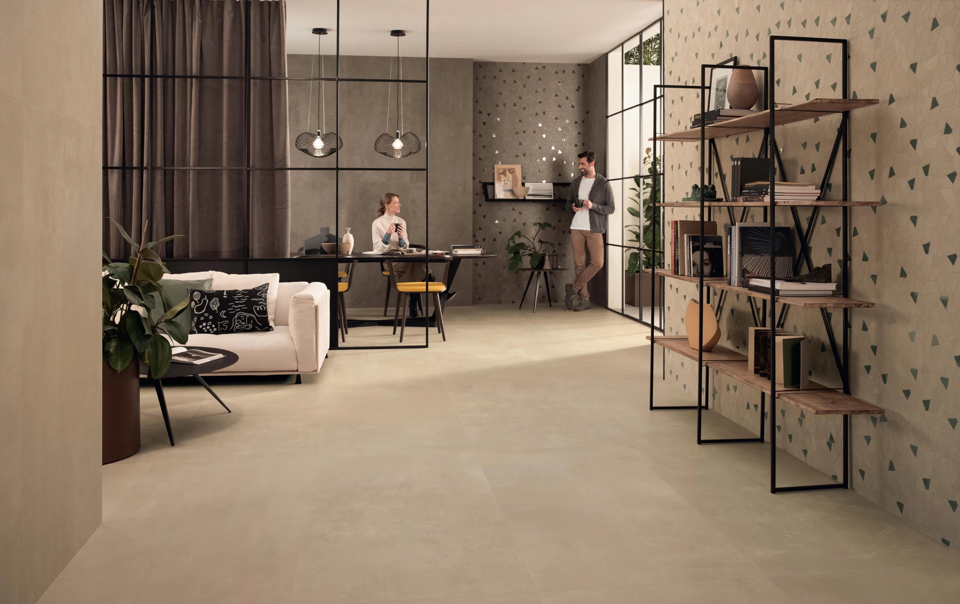 Plăci ceramice din porțelan cu aspect de beton, Boost Pro, Porcelain Tiles