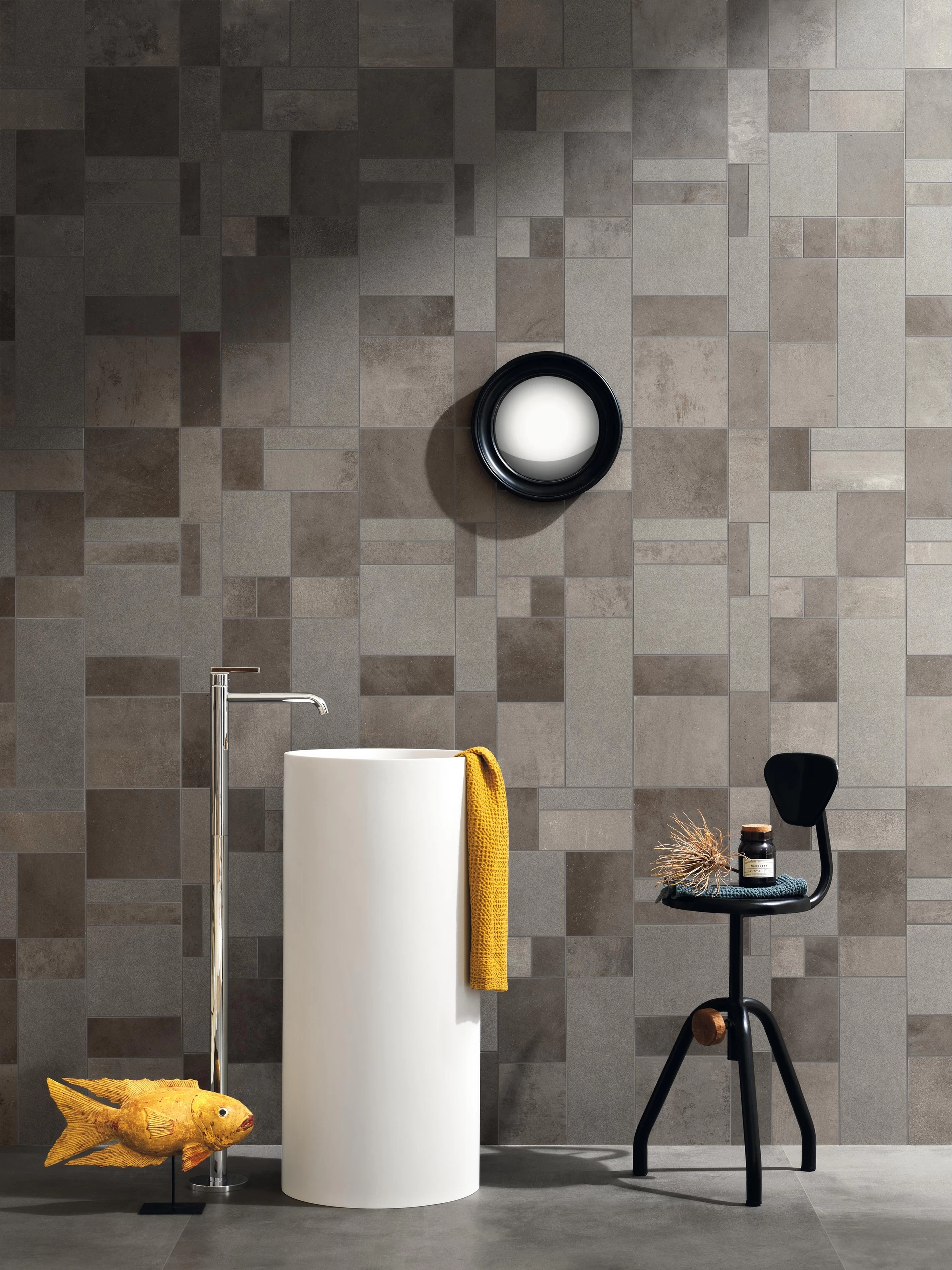 Plăci ceramice din porțelan cu aspect de ciment, Canone inverso - imagine 8