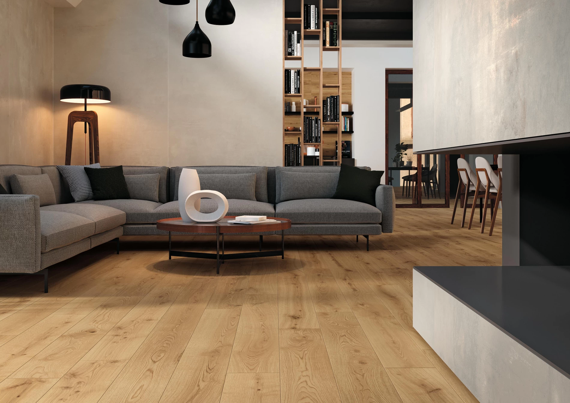 Plăci ceramice din porțelan cu aspect de lemn, Exence, Porcelain Tiles