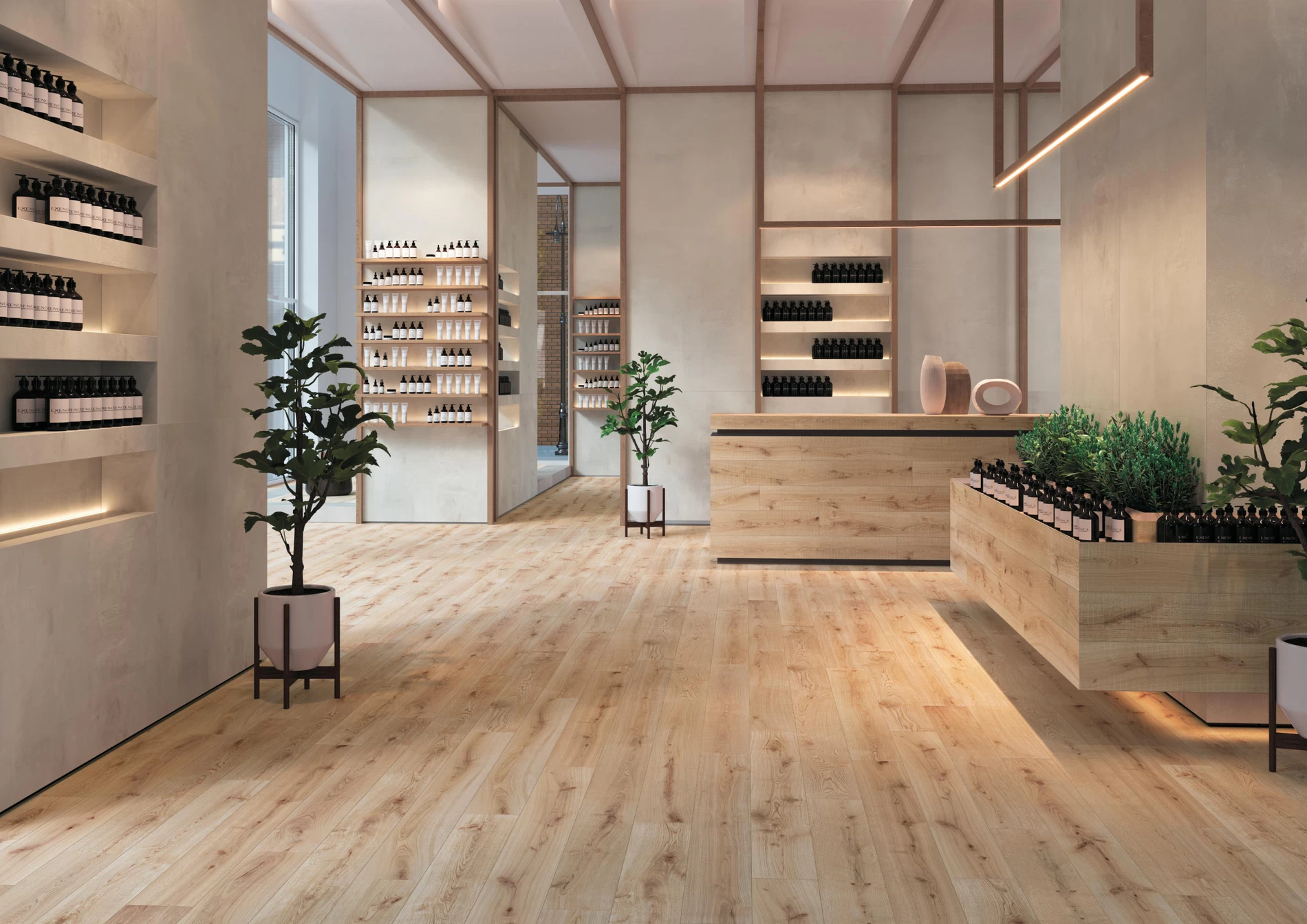 Plăci ceramice din porțelan cu aspect de lemn, Exence, Outdoor