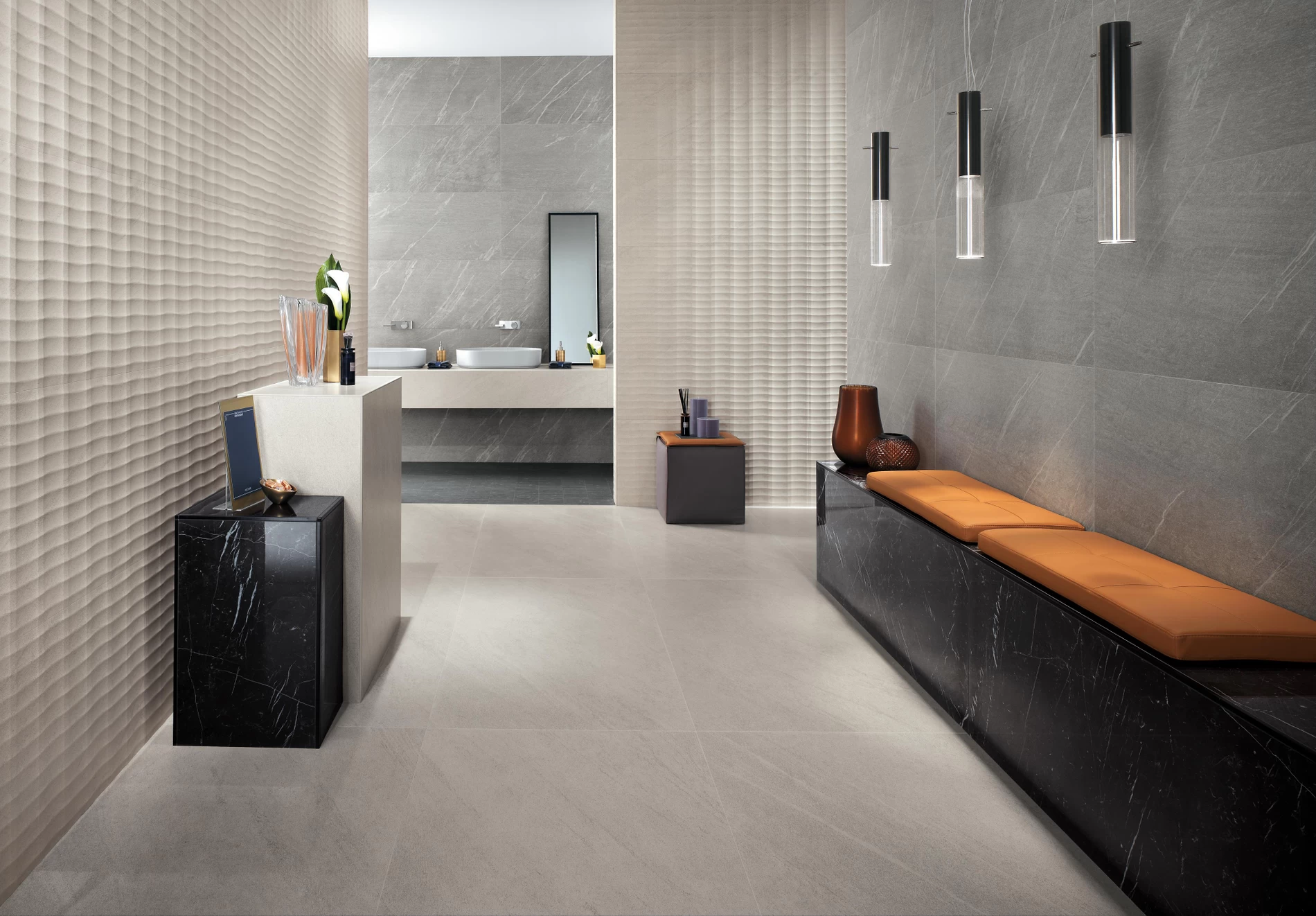 Plăci ceramice din porțelan cu aspect de marmură, Marvel Stone, XL