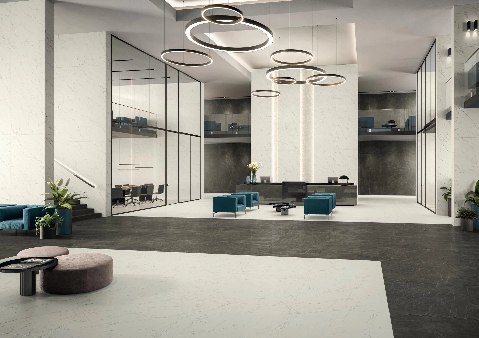 Plăci ceramice din porțelan cu aspect de marmură, Marvel Stone, Porcelain Tiles - imagine 13
